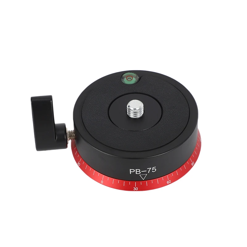 Pb-75 Alloy Panoramic Tripod Head With Bubble Level For Slr Camera Fotografia Photography Accessories