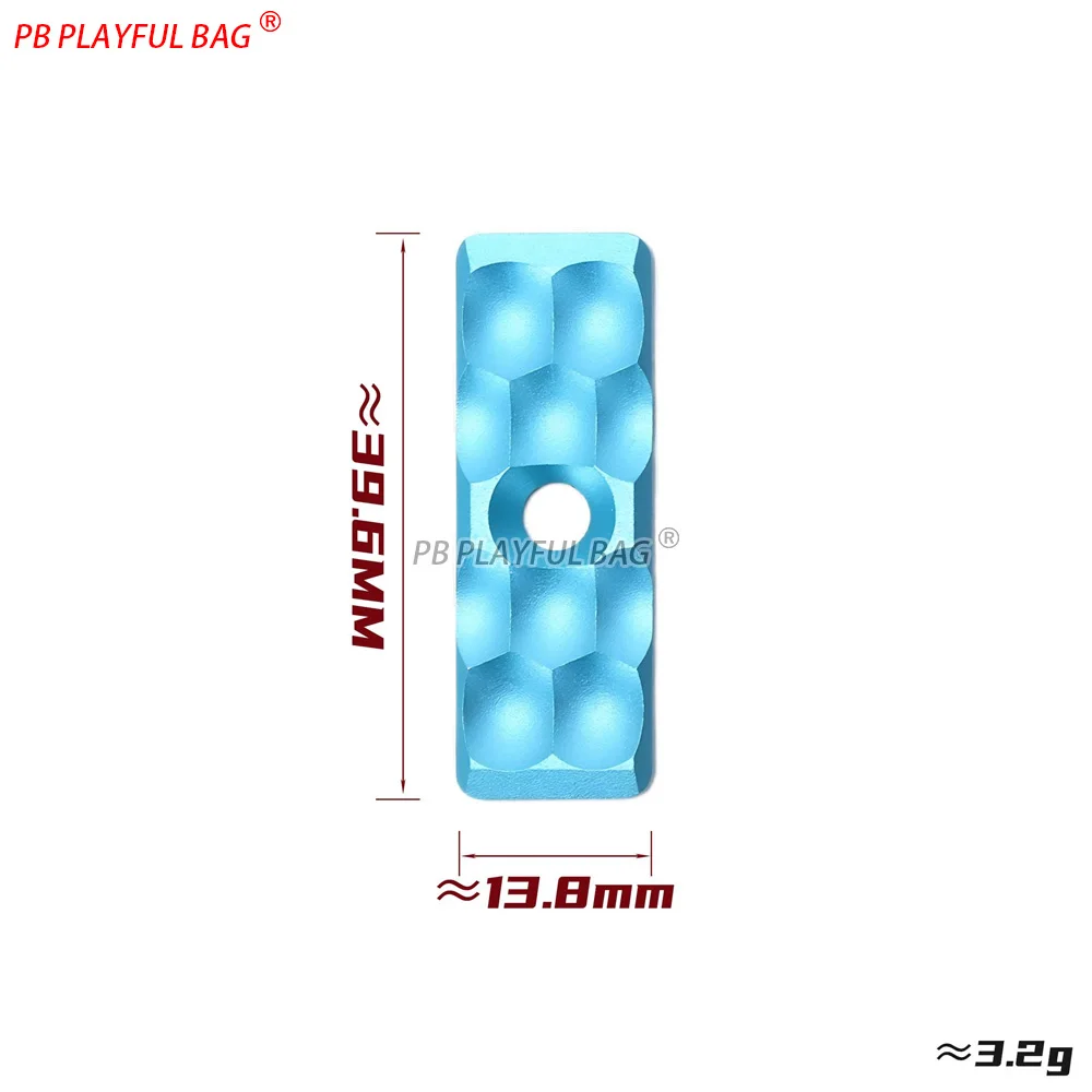 Ultrakorte M-LOK handguardchip - Luchtvaart aluminium CNC metalen railpaneel - Upgrade-accessoire voor speelgoedpistool QJ183