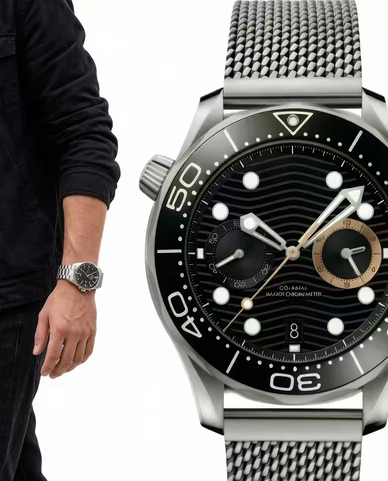 2026 model luxury custom high-quality men's 007 automatic mechanical wristwatch, equipped with 2813 automatic movement