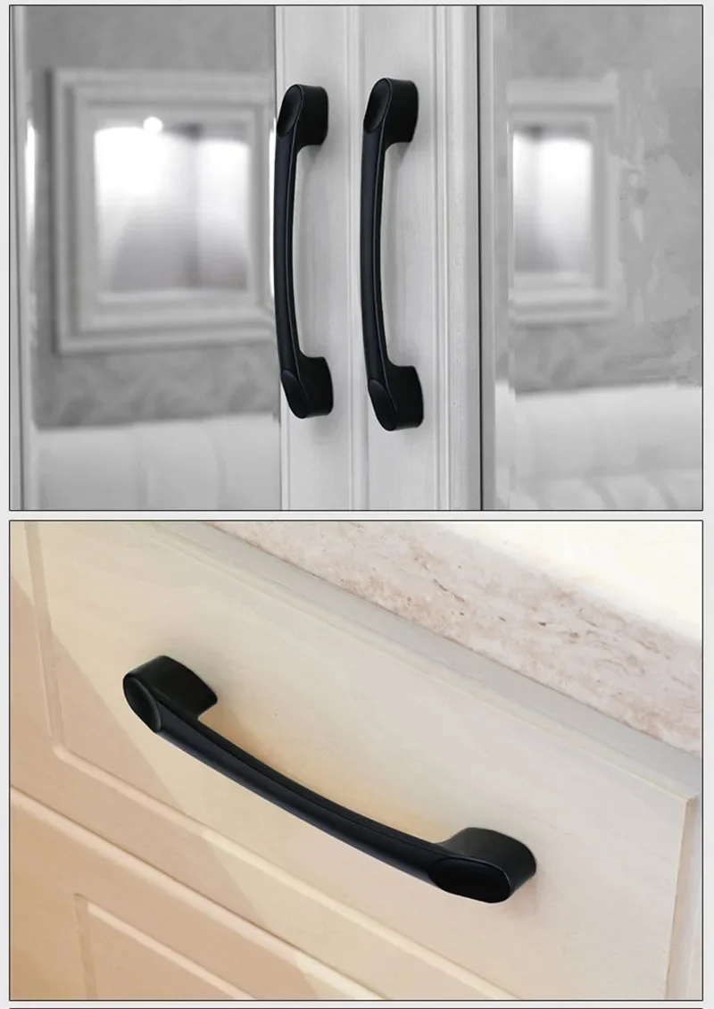 Black Handles for Furniture Cabinet Knobs and Handles Kitchen Handle Drawer Knobs Cabinet Pulls Cupboard Handles Knobs