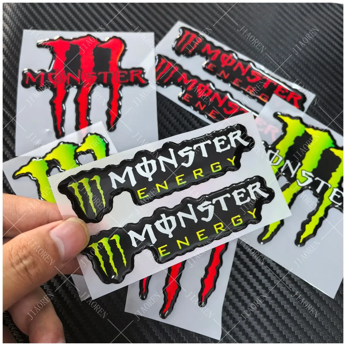 3D Gel  Monster Energy Sticker Logo Emblem Decal For Yamaha Honda Kawasaki Suzuki Ktm Bmw