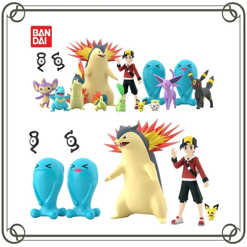 Bandai Pokémon SCALE WORLD Johto Region Typhlosion1:20 Anime Action Figures Model Kids Toy