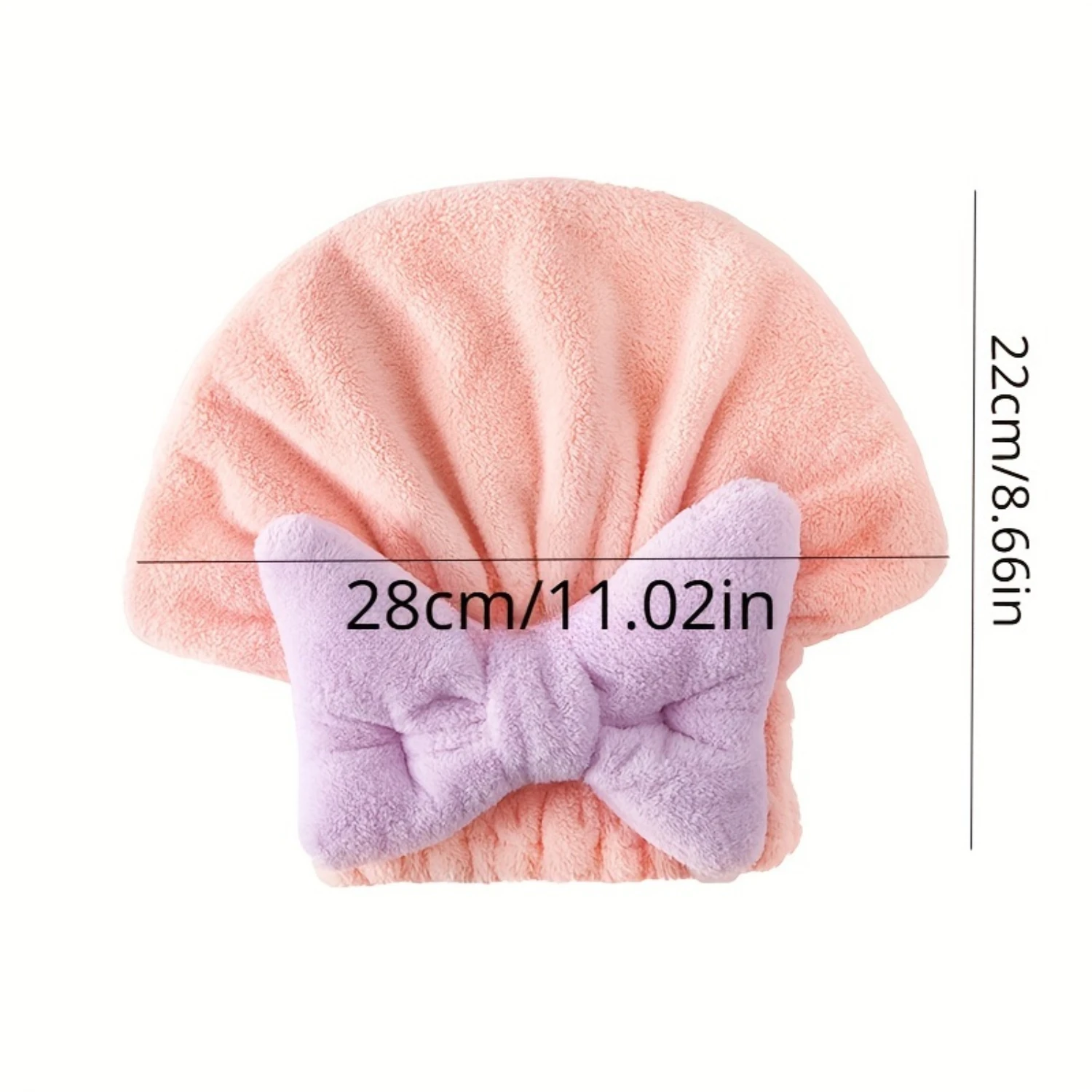 قطعة واحدة من رداء دش ماص بنمط فيونكة وقلب، رداء حمام نسائي لطيف ومريح، هدية مثالية لعيد الحب،