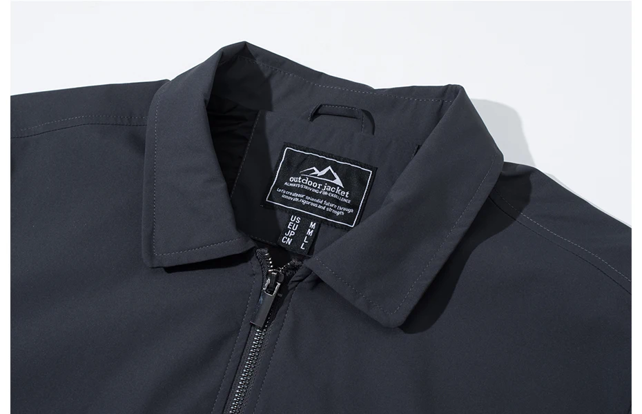MAGCOMSEN Men's Zip-Front Golf Jacket Spring Summer Casual Jacket Solid Color Turn-down Collar Outerwear Hiking Fishing Travel