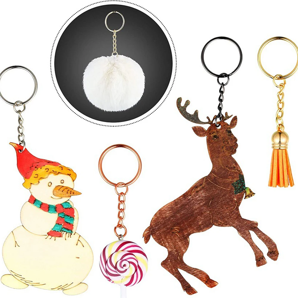 

Key Chain Jump Rings Circle Keychains Locket Diy Key Holder Connectors Tassel Holder Metal Practical Gifts Accessories