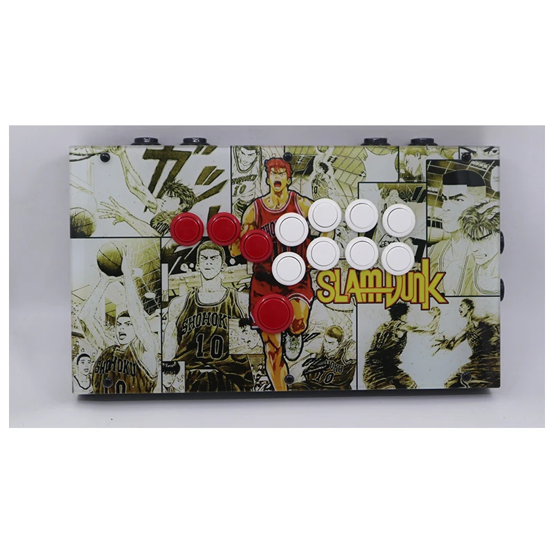 FightBox F1 Arcade Controller Custom Art Pattern All Buttons Hitbox Style Arcade Joystick Controller Sanwa OBSF-24/30 for PC