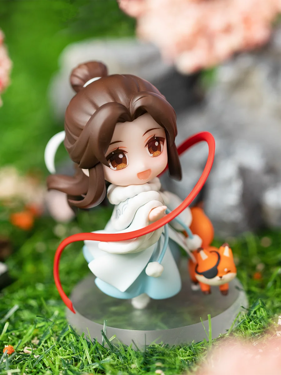 Tgcf Tian Guan Ci Fu Official Original  Hua Cheng San Lang Xie Lian Pvc Figure Badge Toy Feihua Qc Qing Cang Decorative Dolls