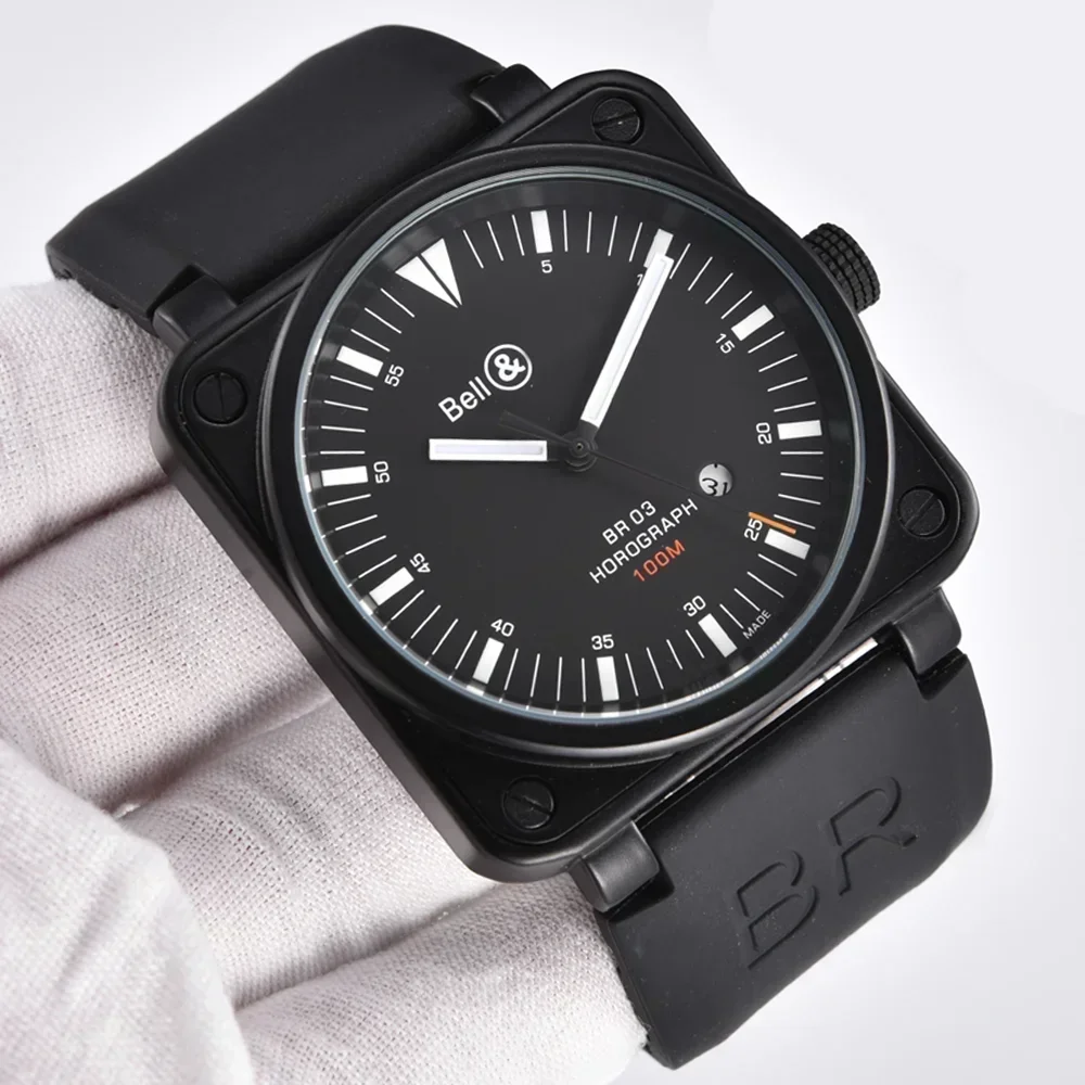 Latest Version Original Brand Watches For Mens High Quality Square Automatic Mechanical Watch Business Sports Superb AAA Clocks
