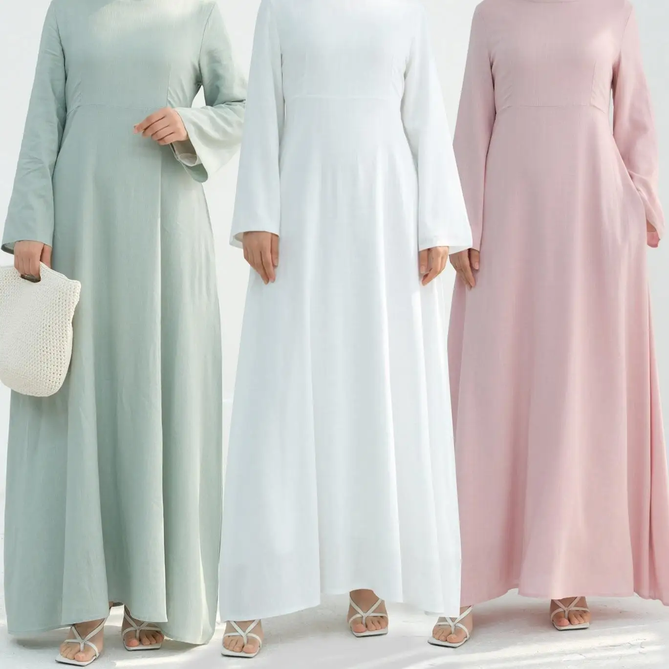 

Pure Color Cotton Linen Long Robe with Waist-Cinching Design LR947 Dubai Sle Men's Autumn Faion Set Other Sets