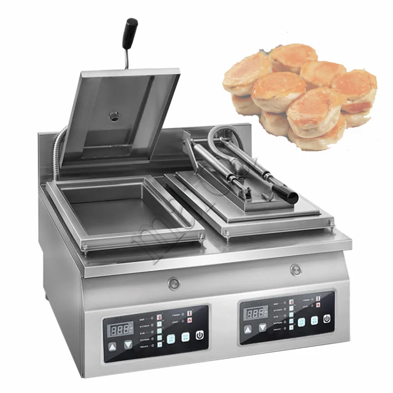 Automatic Stainless Steel Gyoza Dumpling Cooker Machine Fried Dumpling Making Machine