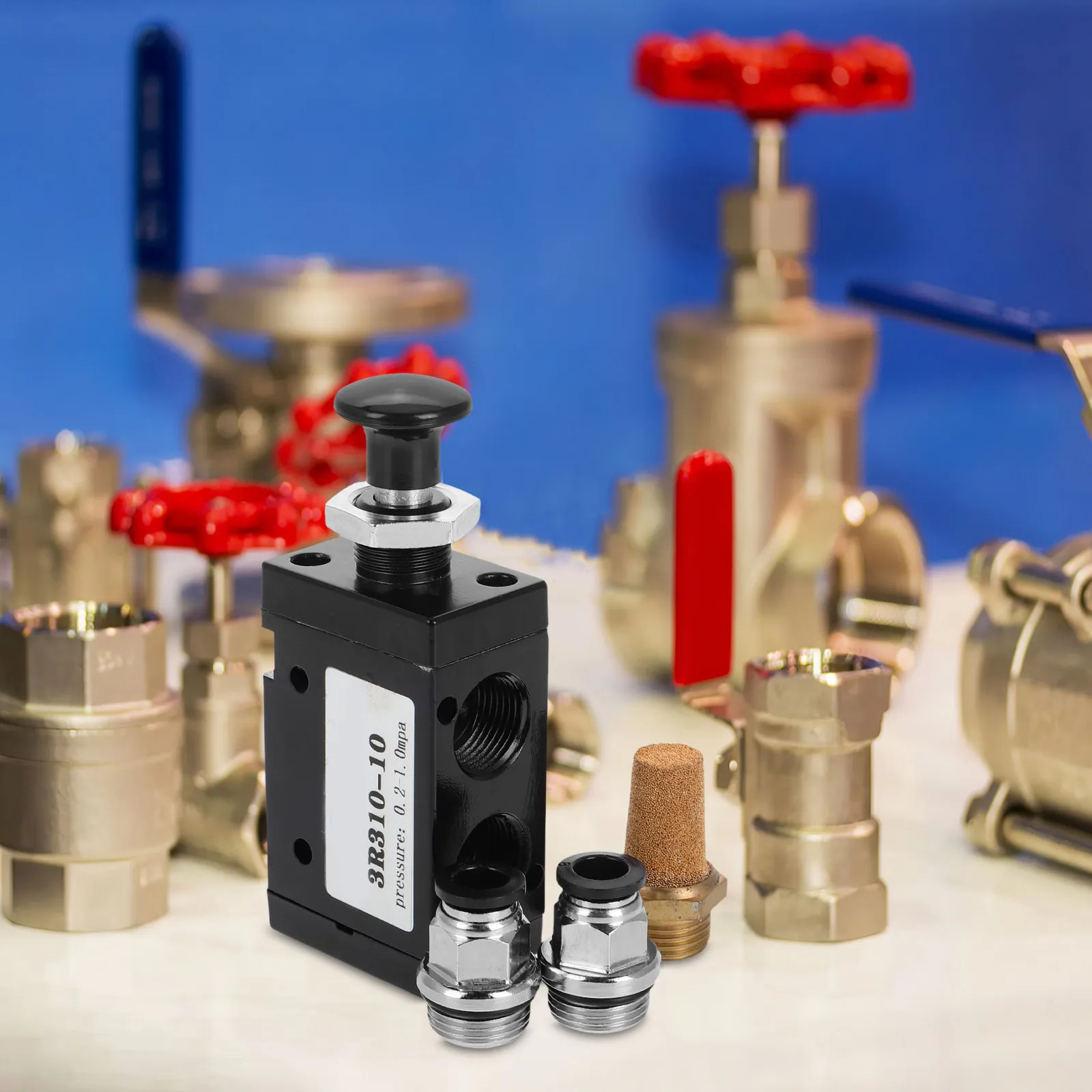 

1Set Premium Aluminium Push-Pull Pneumatic Valve Hand Lever Operated Reversing Flow Control Valve for Heavy-Duty Industrial
