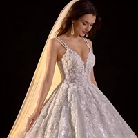 BEPEITHY Customizd V Neck Princess Wedding Dresses For Women 2026 Plus Size Bride Glitter Ball Gown Bridal Vestidos De Novia - Image 5