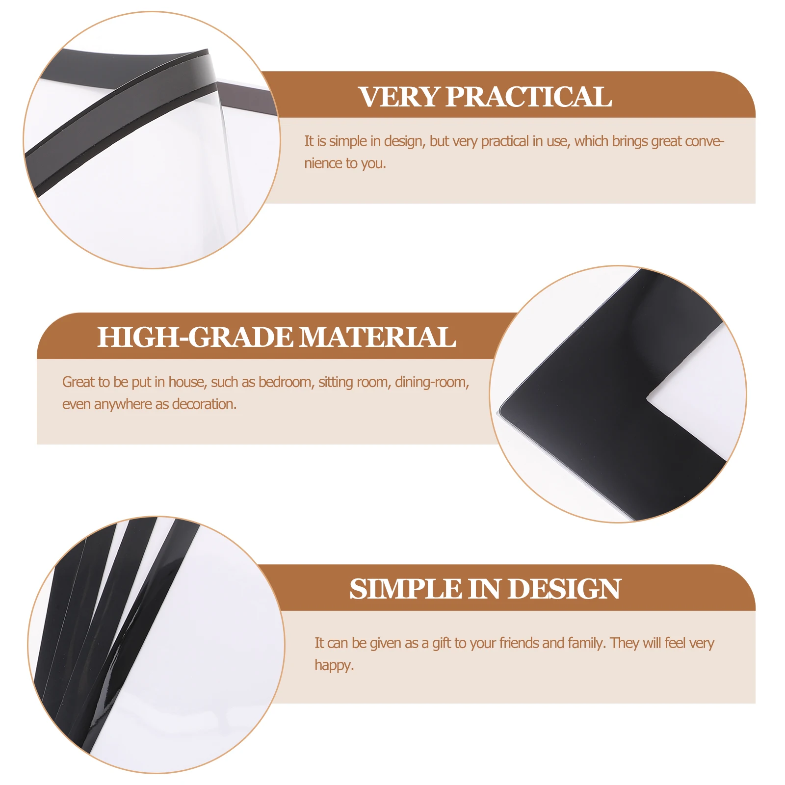 

4Pcs Magnetic Frames for DIY Kits Convenient and Photo Frame for Gifts Magnetic Picture Frame