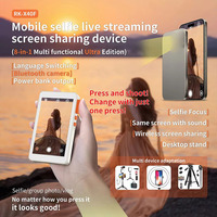 RK-X40F 8-in-1 Magnetic Phone Selfie Monitor Screen for Smartphone Rear Camera Selfie Vlog Live Stream for iPhone Android