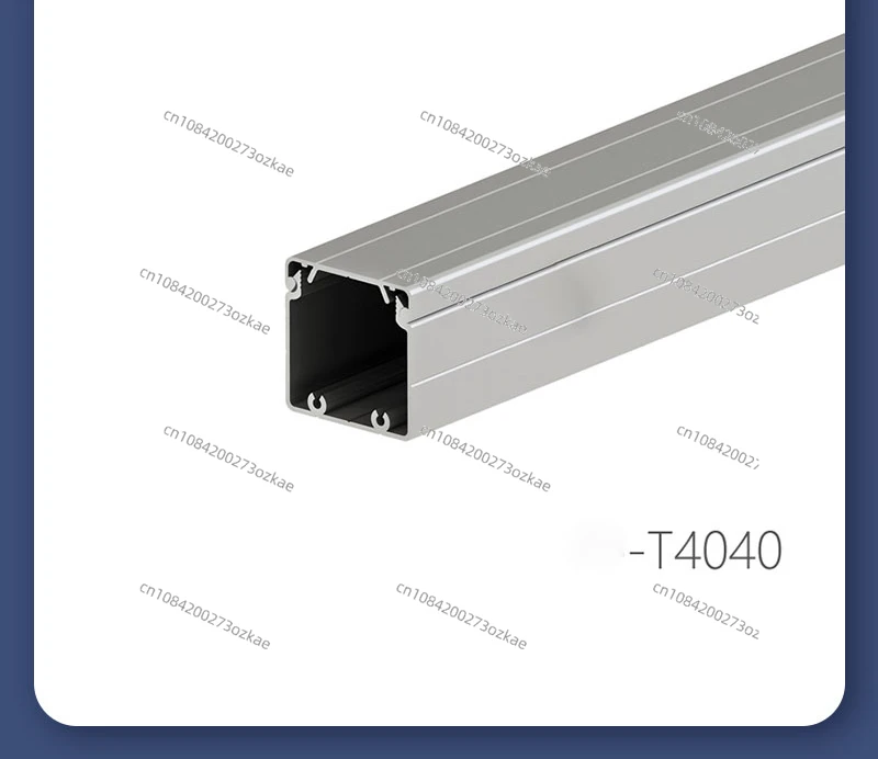 40x80 Aluminum Alloy Trunking in Stock Industrial Aluminum Profile Frame Equipment Wiring Wiring and Wiring Metal Aluminum