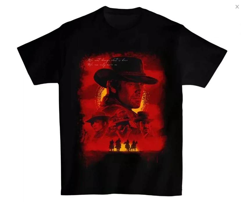 Red Dead Redemption 2 Arthur Morgan Sunset Graphic T-Shirt Cotton Men Women Streetwear Tee