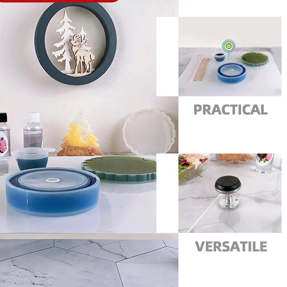 Glue Balancing Table Self Leveling Self-tuning Epoxy Resin Board Platforms Glasses Holder Molds Acrylic Craft