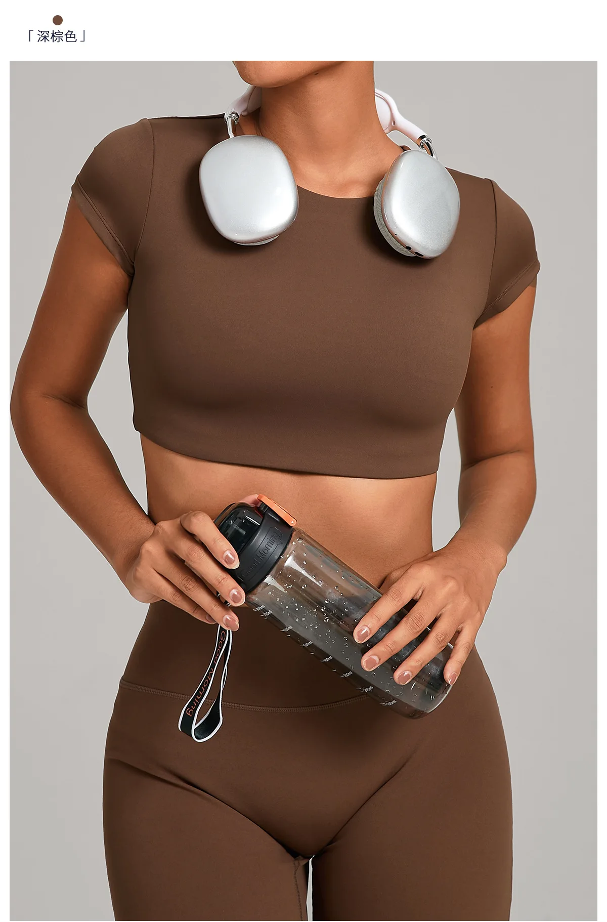 Gym Workout Clothes Backless Running Sports Top Double-layer Stitching No Chest Pad Yoga Wear Fitness Short Sleeve for Women