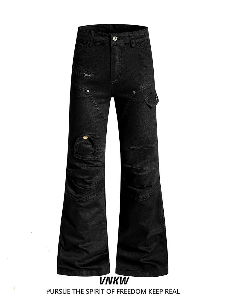 

Брюки для спецодежды Bla Bell Bot, прямые повседневные брюки для мужчин и женщин с несколькими кетами, Punk Sle High Street