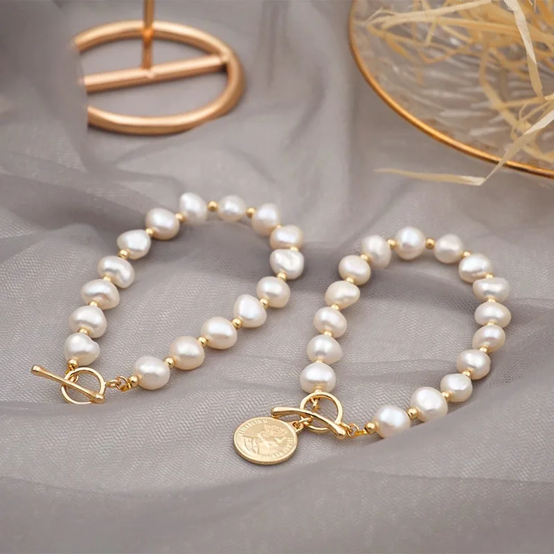 Neue Ankunft Natürliche Süßwasser Perle 14K Gold Gefüllt Weibliche Charme Armband Schmuck Für Frauen Geburtstag Geschenke Kein Verblassen – Detail 4