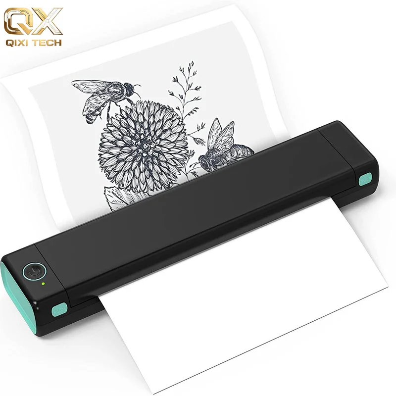 Phomemo M08FSmall Mini Thermal Printer Inkless Office Tattoo PortableA4Error Correction Printer