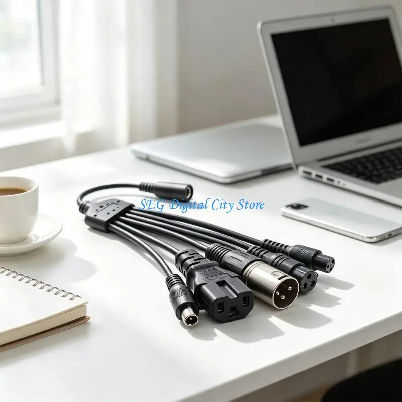 U75B 6 Port USB Power Splitter Cable For Multiple Devices Charging Plastic Metal Material