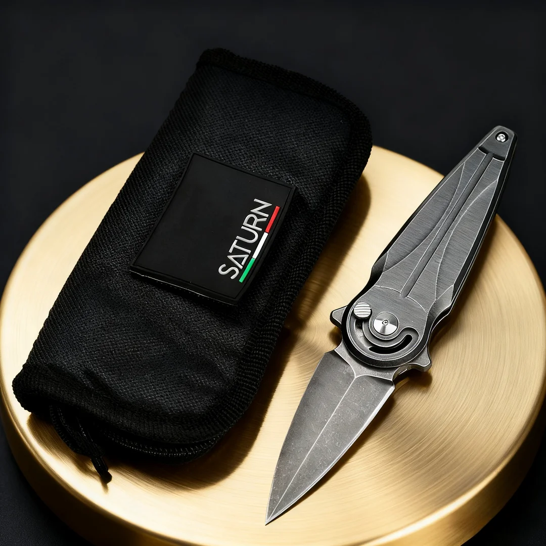 FX551- سكين EDC صغير مخصص، سكين قابل للطي هدية رائعة قابلة للتحصيل، سكين فواكه مريح وحاد من الفولاذ N690