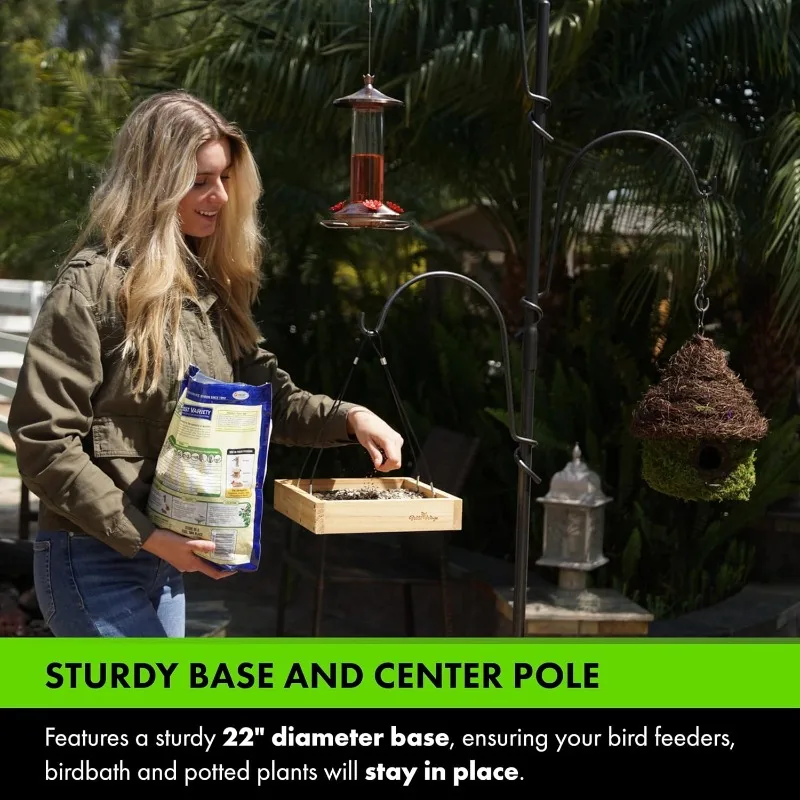 Butler Yard Tree Bird Center - Hermosa decoración del hogar para jardín - Ganchos ajustables para opciones de decoración colgantes sin fin - Perfe