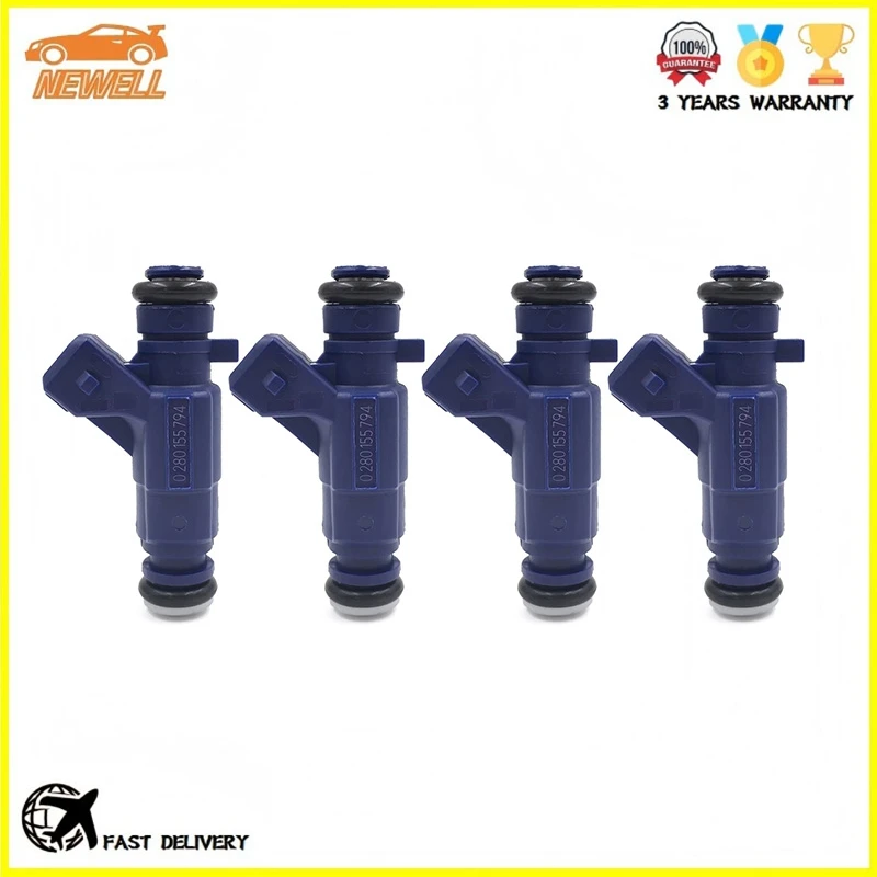 4pcs 0280155794 96256259 High Quality Fuel Injector For Citroen Saxo Xsara Picasso Peugeot 206 306 1.6L