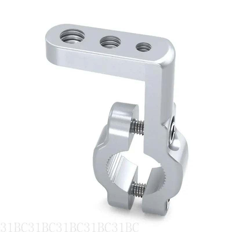 652F Aluminum Motorcycle Mount Easy Installation & Stable Performances Handlebar Bracket set for Spotlights & Map Devices