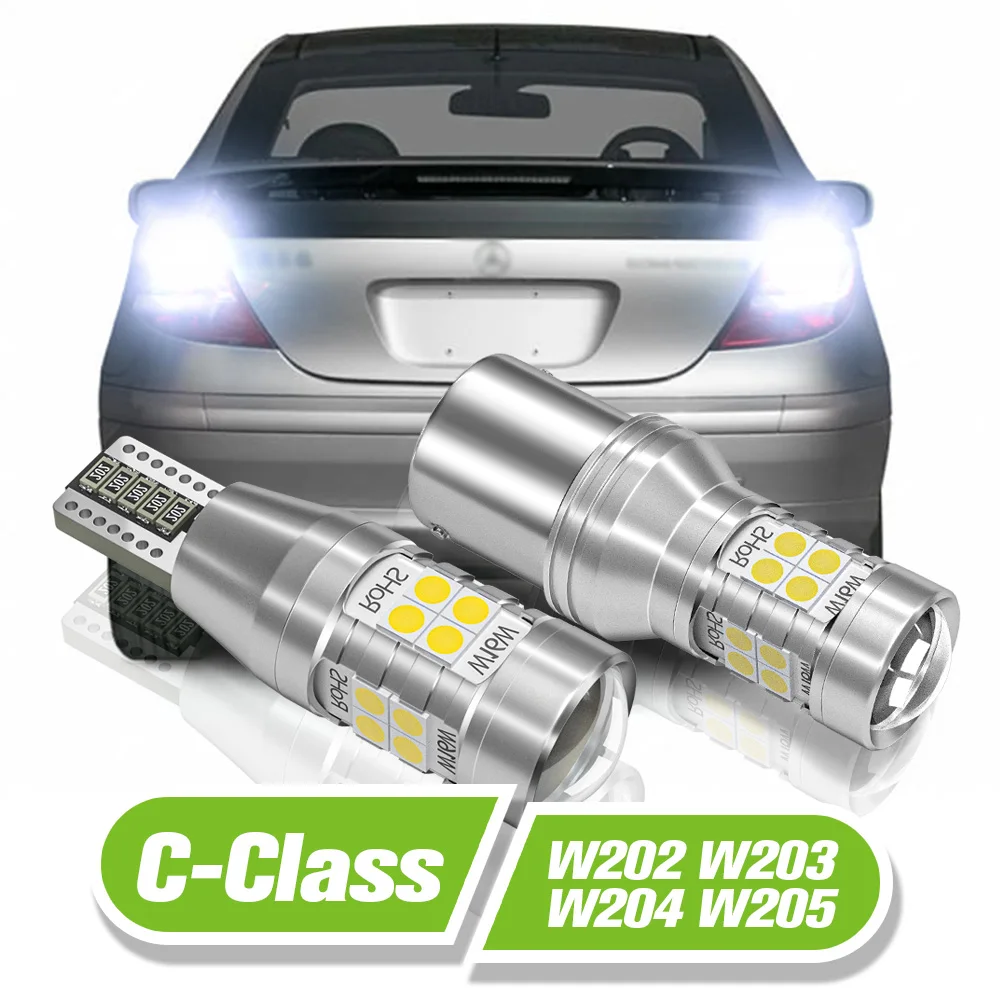 

For Mercedes Benz C Class W202 W203 W204 W205 LED Reverse Light 2pcs Backup Lamp 1993-2018 2014 2015 2016 2017 Accessories