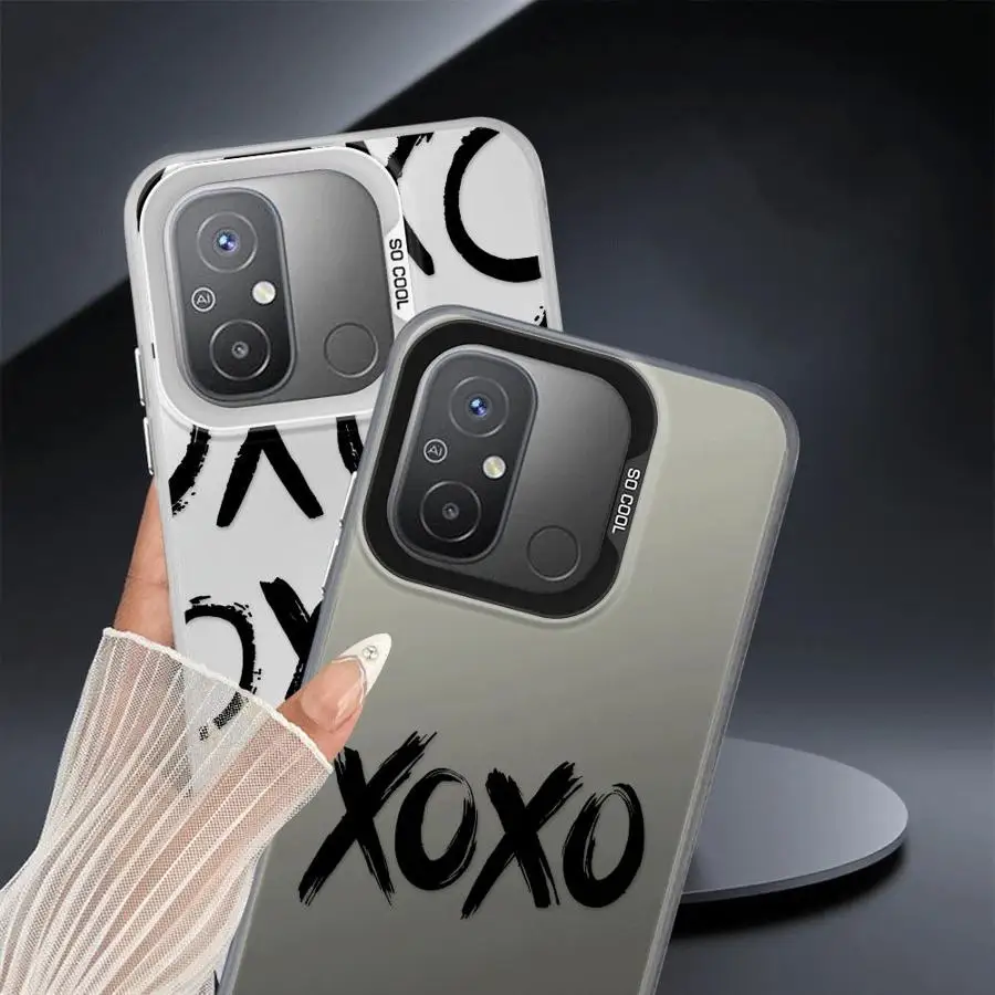 حافظة لهاتف شاومي ريدمي نوت 10s 10 11 Pro 12 13 14 Pro Plus 11s حروف ممتعة XX #4