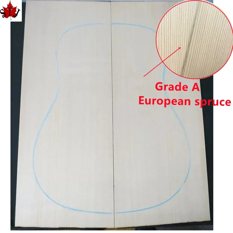 1pcs  European spruce Solid  Vintage GradeGuitar wood Top, DIY Wood Guitar Panel Handmade Guitars Material #1723