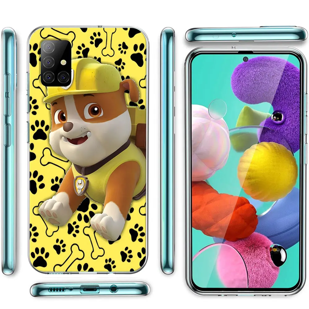 Paws P-Patrols Cartoon Dog Case for Samsung Galaxy A53 A14 A52 A51 A52s A31 A21s A41 A54 A12 A13 A23 A33 A03 A34 TPU Phone Cover