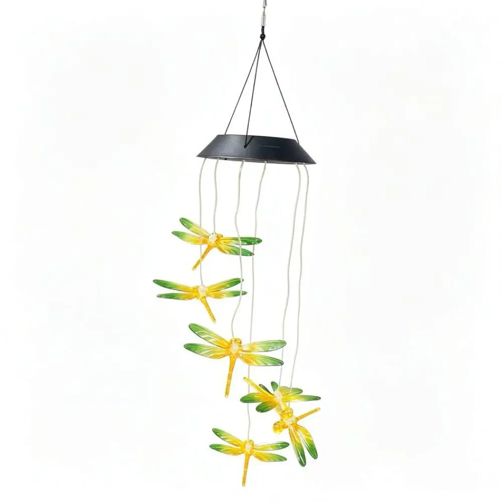 Waterproof Solar Wind Chime Lamp Outdoor LED Hanging Light Garden Yard Decoration Patio Ornament Atmosphere Lighting Decor