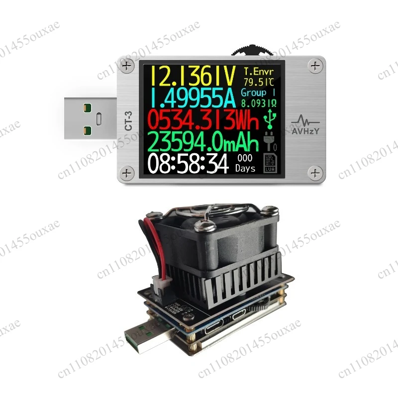 Programmable USB Tester PD Trigger Dummy Load Voltage Current Ripple Frequency Power