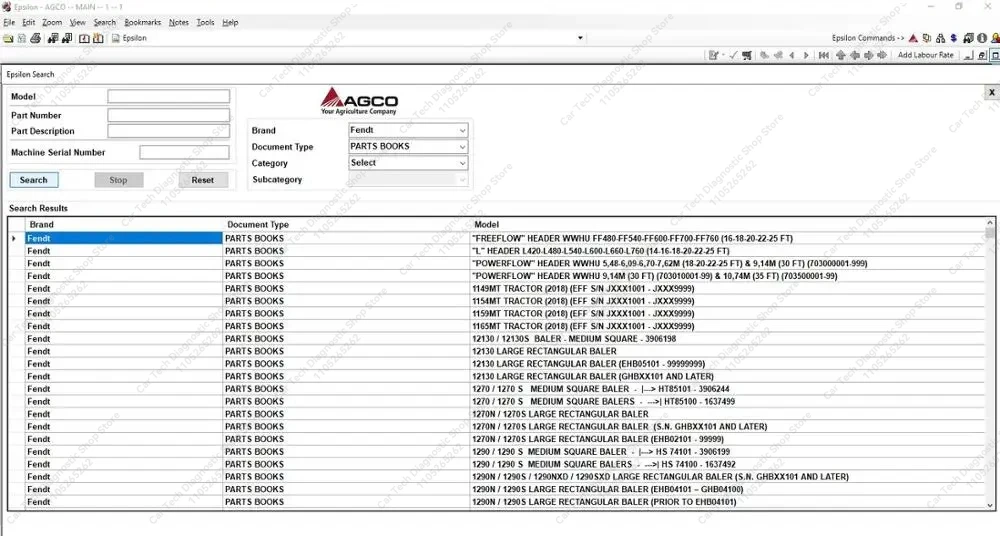 AGCO 데이터베이스 영국 부품 + 워크샵 + 보안 키 생성기 (AGCO 에프실론 예비 부품 카탈로그 및 수리 매뉴얼용)