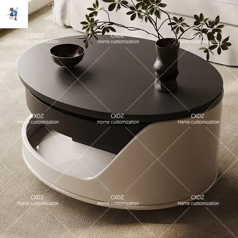 Mobile Coffee Table Trolley with Wheels Living Room Sofa Side Cabinet Small Apartment Household Storage Cart New Model