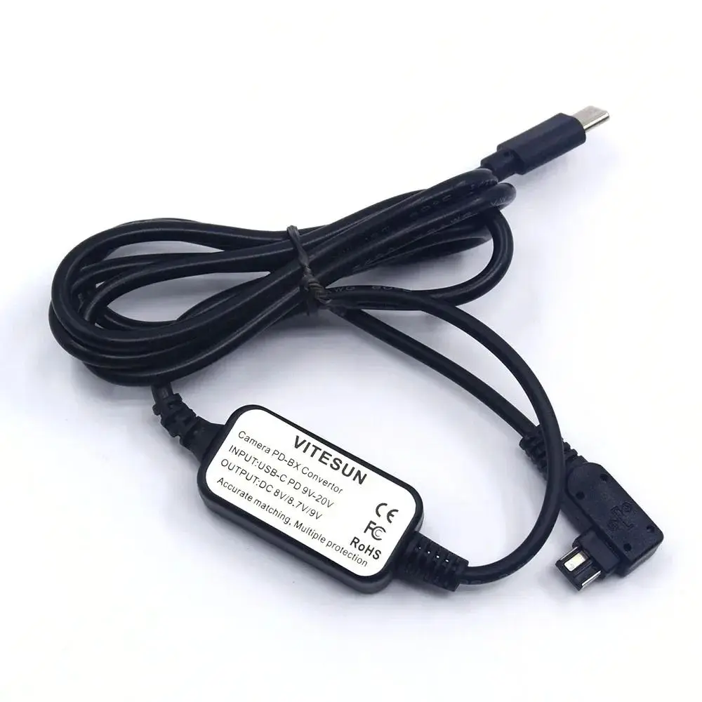PW10AM USB Type C Power Charger Adapter Cable for Sony Alpha A58 A99 VG10 DSLR-A450 A500 A550 A700 A850 A900 A350K A700K