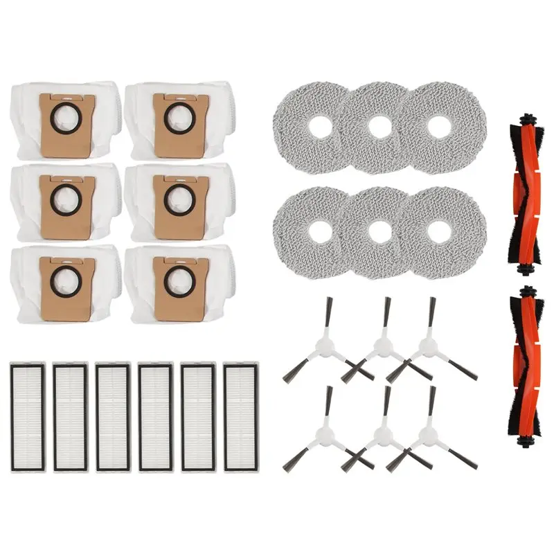 

ABMO For Robot Vacuum X20+/X20 Plus Replacement Parts Accessories Main Side Brush Hepa Filter Mop Cloth Dust Bag