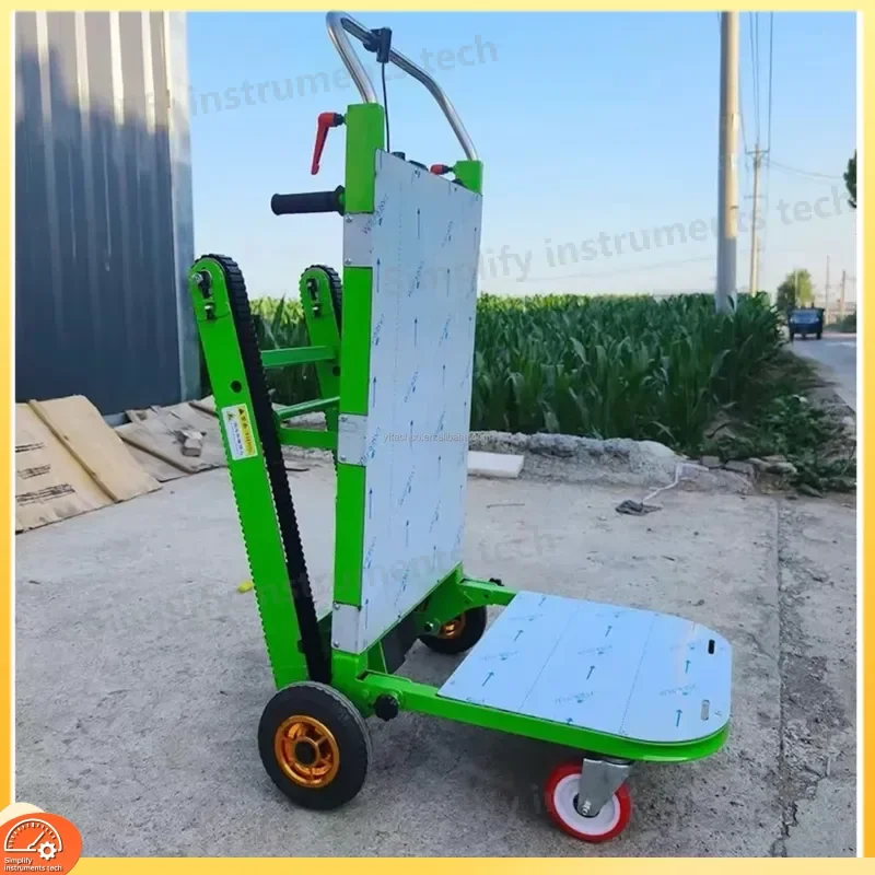 Stair Climbing Hand Truck Foldable Lithium Battery Powered Crawler Dolly Heavy Duty Cargo Lifter for Moving Freight