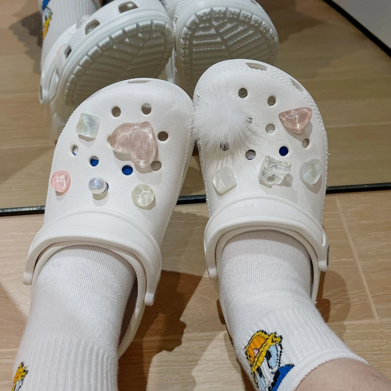 

Сказочная садовая Пряжка для обуви, красивые подвески для Crocs, подвески для обуви в виде снежного шара, дизайнерские Красивые Подвески для девочек, подарок высокого качества