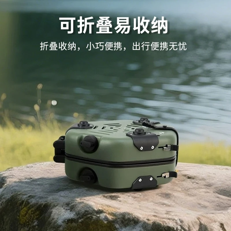 Outdoor cassette stove Split portable double-head gas stove Camping picnic stove