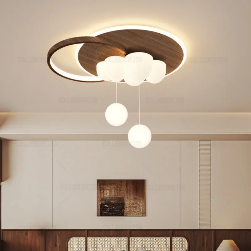 Creamy Bubble-Style Personalized Pendant Ball Minimalist Creative Mid-Century Modern Children's Room Light Bedroom Ceiling Light