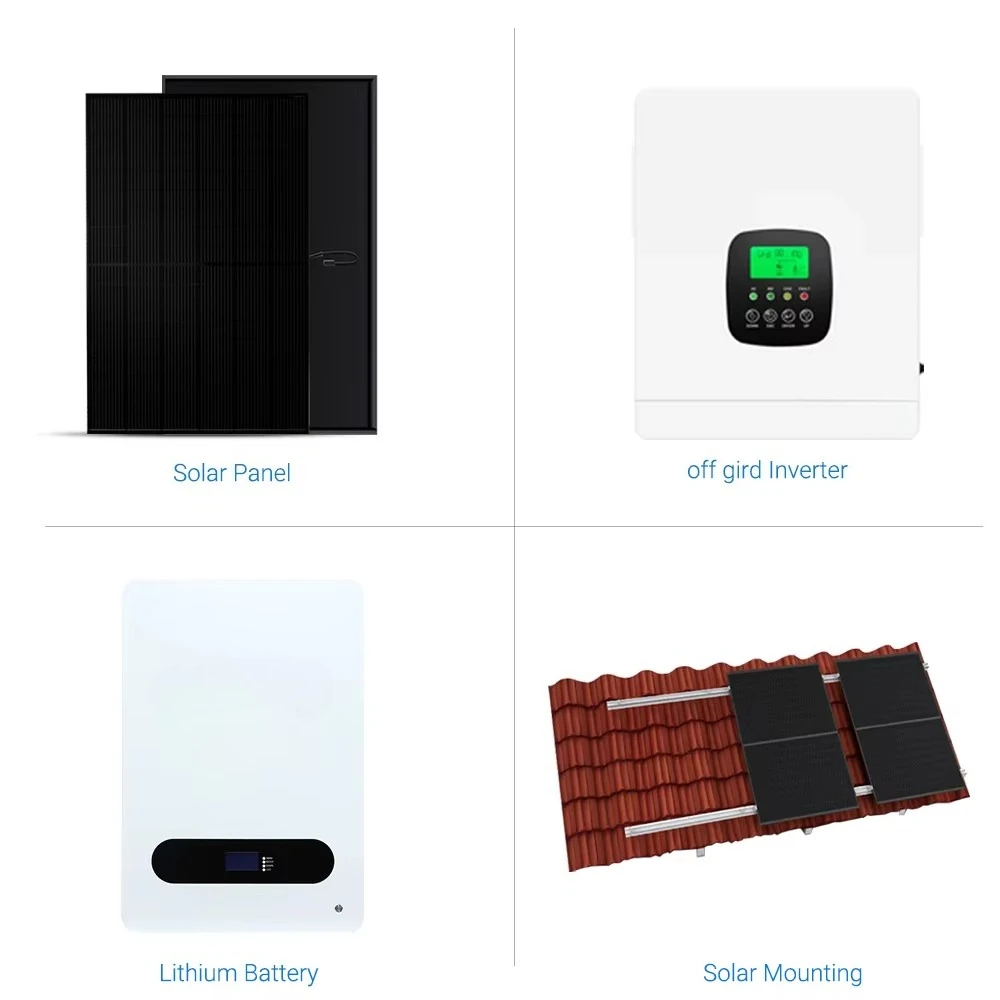 Factory Direct Off-Grid 3kW-12kW Solar System with Lithium Battery for Home Power Supply