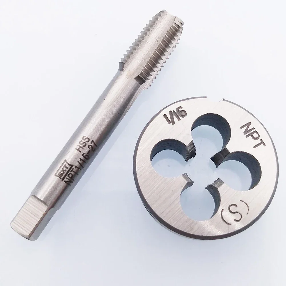 

HSS 1/16-27 NPT Tap & Die Right Hand Thread 49mm Tap 25mm Die For Metalworking Nuts Screws Removal Repairing Hand Manual Tools