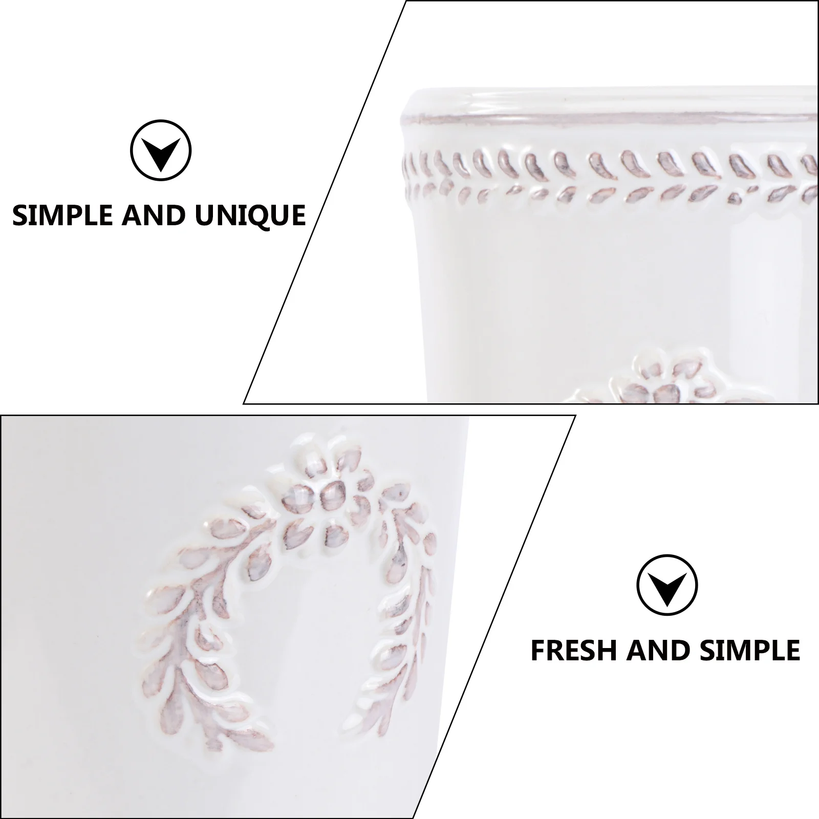 

1Pcs Creative Ceramic Vase Simple Style Flower Planter Dried Flower Decoration for Home Office Balcony Nordic Style Floral Pot