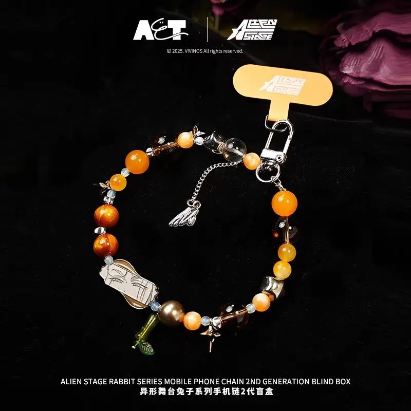 Oryginalny brelok do telefonu Alien Stage Rabbit V2 Series, figurka niespodzianka, anime, modne zabawki, breloczek, prezent na urodziny dla dziewczyny.