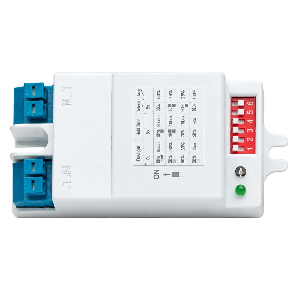 HTMCK Diymore Microwave Radar Sensor Switch DIP AC220-240V Radar Sensor Module Motion Detector for Home Automation