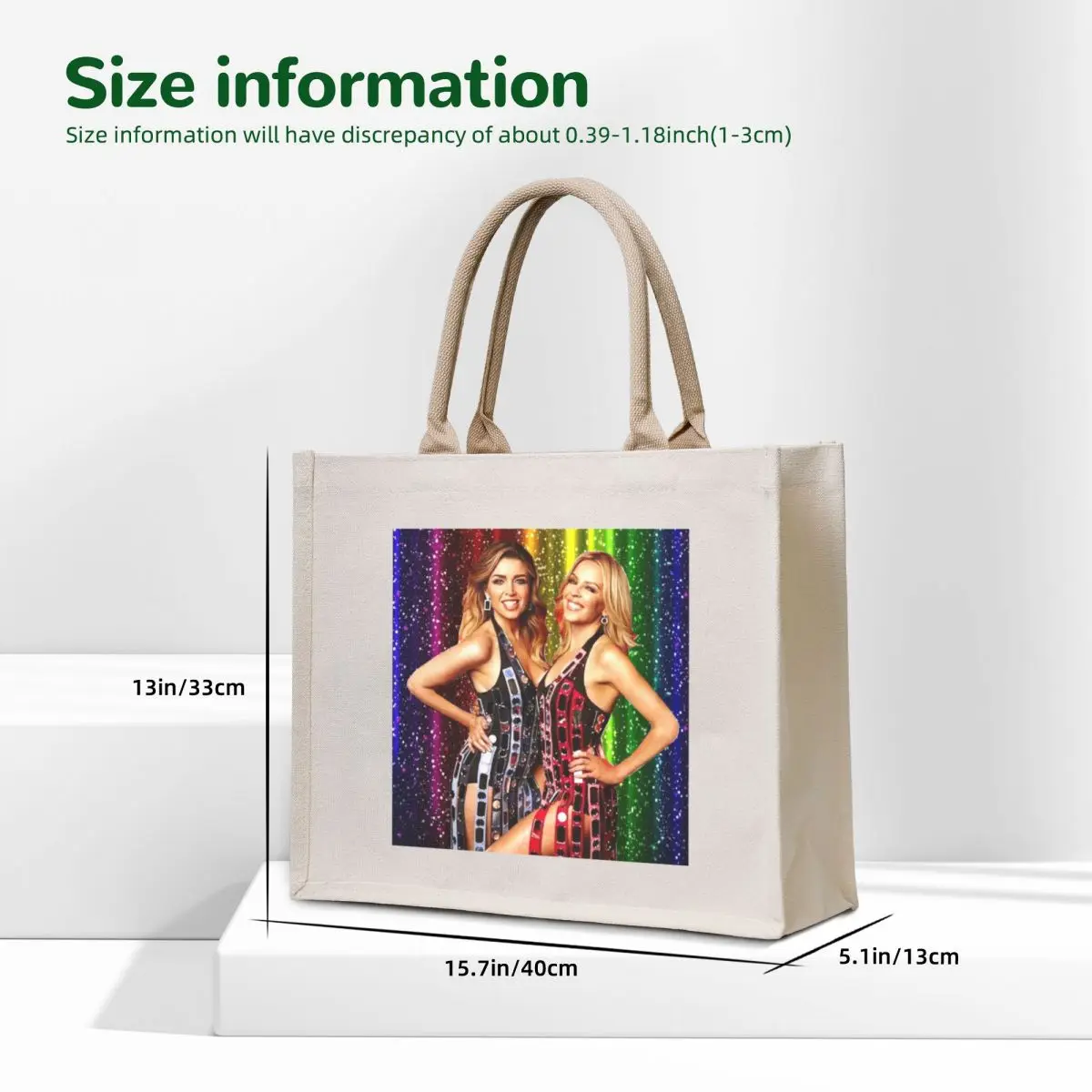 Kylie Minogue & Dannii Minogue - 100 Degrees Summer Of Pride Tote Bag Custom bag reusable shopping bag